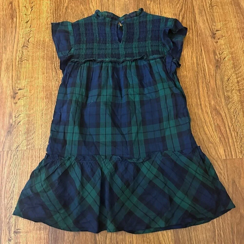 Vineyard Vines black watch plaid dress S